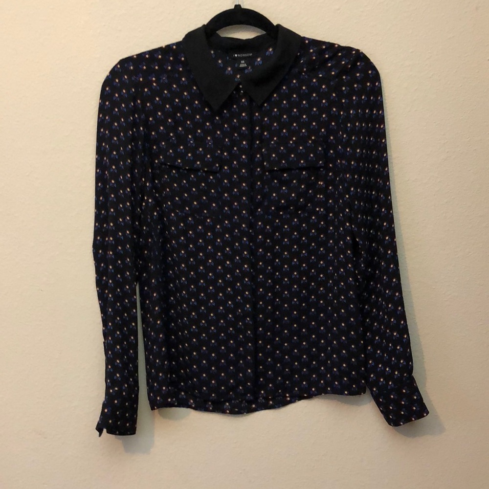 I Heart Ronson Flower Blouse